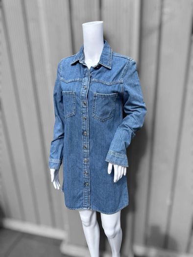 Pre Owned Primark Classic Blue Denim Shirt Dress