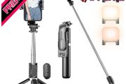 Selfie Stick Tripod with Fill Light, Tupwoon Extendable Selfie Stick 41 Inch and Flexible Phone Tripod Stand with Wireless Remote AVAILABLE IN WHITE OR BLACK (FREE SHIPPING)