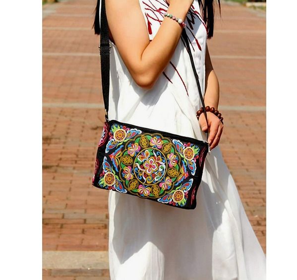 Boho Style Bag with a Beautiful Embroidery