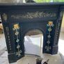 Antique Cast Iron Fireplace Insert Victorian Style Image 3