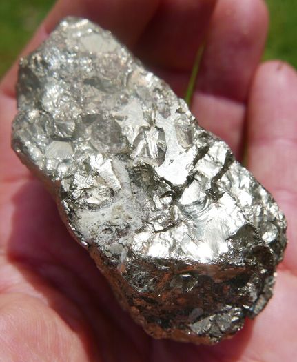 Golden Pyrite Crystal Cluster