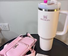 Stanley Thermos - Pink & Stanley Tumbler Carrier Bag