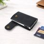 Genuine Leather Pop-Up Card Holder Wallet RFID Blocking Slim Credit Card Case Image 6