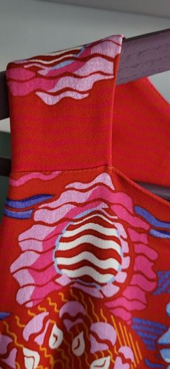 Peter Pilotto Red Abstract Dress Sz 10uk - Rrp 525 (new)