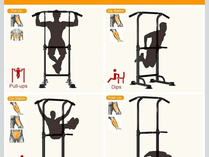 Power Tower Pull Up Frame / Dip Station