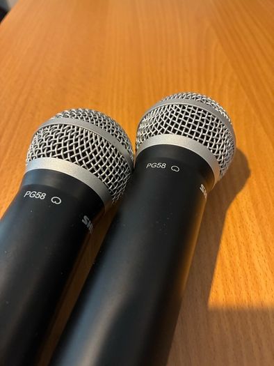 Shure Wireless Dual Vocal System with two PG58 Handheld Transmitters