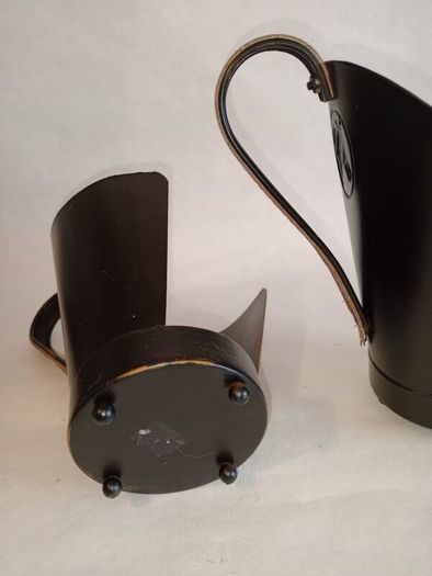 Pair of Metal & Leather Equestrian Candle Holders