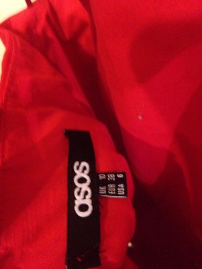 Red dress from ASOS