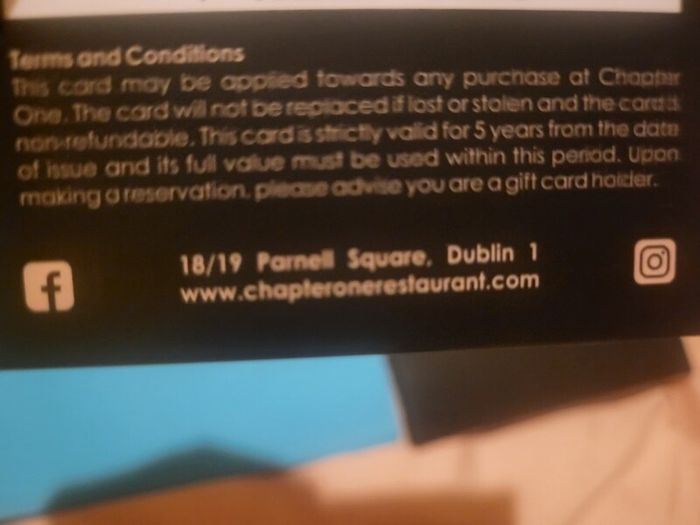 chapter one voucher unwanted gift