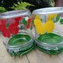 Italian Glass, storage jars, vintage glass jar Image 3