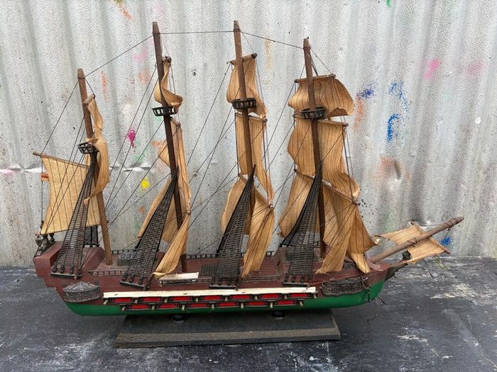 Vintage Galleon sailing ship display