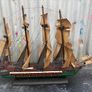 Vintage Galleon sailing ship display Image 2