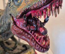 jurassic park diorama custom statue 3d printed and custom painted