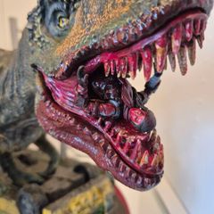 jurassic park diorama custom statue 3d printed and custom painted