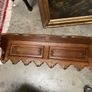 Very nice old hand carved coatrack with shelf Image 2