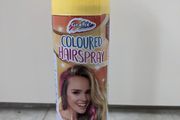 Yellow coloured hairspray