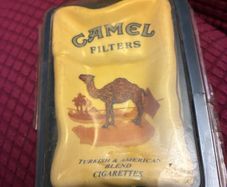 Vintage Camel  Crinkled Ceramic Ashtray