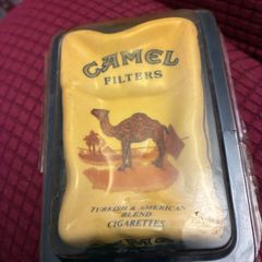 Vintage Camel  Crinkled Ceramic Ashtray