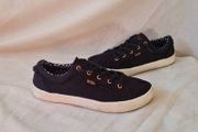 skechers bobs canvas trainers Size 7 eu 40 Black in excellent condition