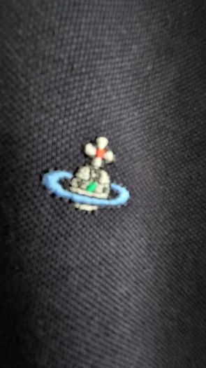 Vivienne Westwood navy polo shirt Sz S (Fit 10-12UK)