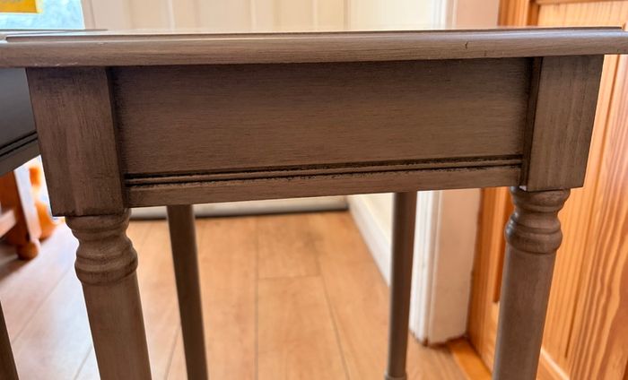 2 x Grey Pedestal Side Tables