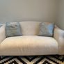 Cream 2 seater sofa Image 2