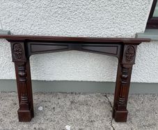 mahogany mantelpiece