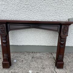 mahogany mantelpiece