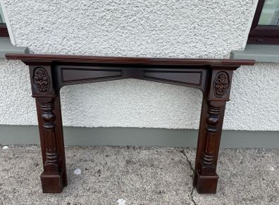mahogany mantelpiece