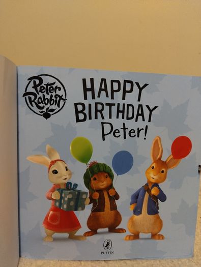 Peter Rabbit, Happy Birthday, Peter story book