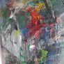 Large Original Abstract Painting of Cottages, Irish cottage original painting  Abstract Painting Image 3