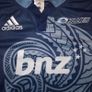 FREE POST Blues (M) Rugby Jersey adidas Shirt NZ Kiwi All Blacks Blue Small Image 2