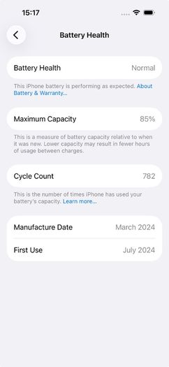 iphone 15 sim free 128gb good condition