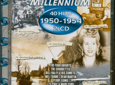 40 Hits. 1950 - 1954. 2 x CD. Free Postage!