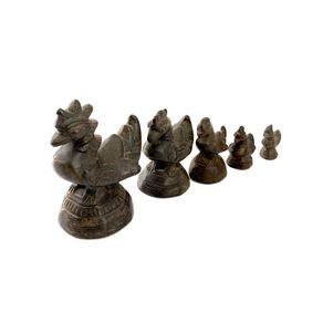 Antique 19th century Burmese bronze opium weights
