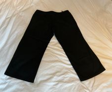 Genuine Y2K Topshop black culottes trousers - size 12