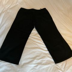 Genuine Y2K Topshop black culottes trousers - size 12