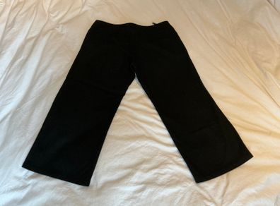 Genuine Y2K Topshop black culottes trousers - size 12