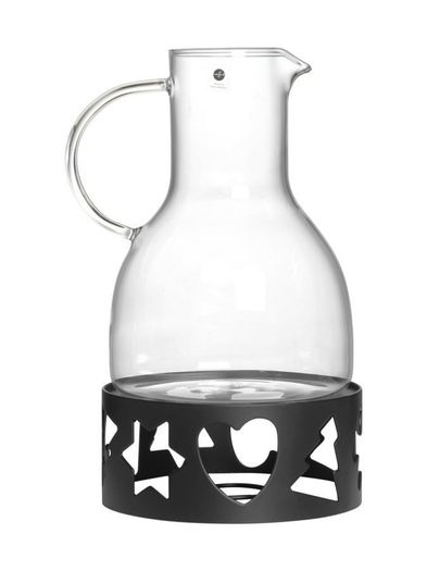 Sagaform Mulled Wine Jug Carafe with Warmer, Scandinavian motifs