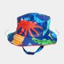 babys swim unitard suit with hat Image 3