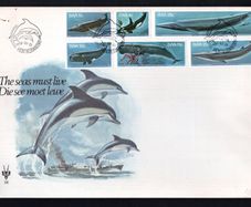 1980 South West Africa Whales Commemorative Stamps First Day Cover (FDC)