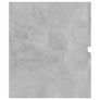 Sink Cabinet with Built-in Basin Concrete Grey Chipboard Image 10