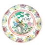 Qianlong Chinese Antique Plate 10 Inch 26cm Paradise Birds Flowers Image 7