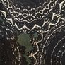 Size 12 Ladies Black&Green Mesh Top Image 2