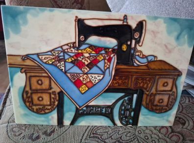 Ceramic art Singer Sewing machine