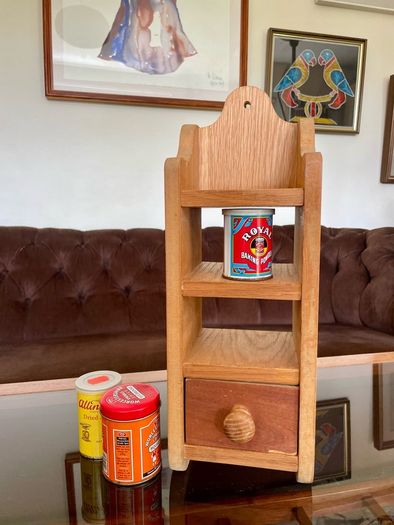 Rustic Decor Wooden Wall Hanging Counter Display Shelf 3 Tier or 4