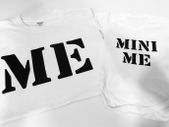 Me and Mini Me Daddy and Baby Matching T-Shirt and Bodysuit Set father and son
