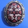 MILLIEFIORI effect - a vintage costume jewellery brooch  PRICE REDUCED Image 2
