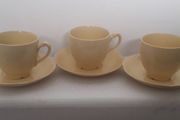 CUPS &amp; SAUCERS  - Set of Three - Larger Size