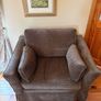 Feather And Down Two Seater Couch And Armchair Image 2